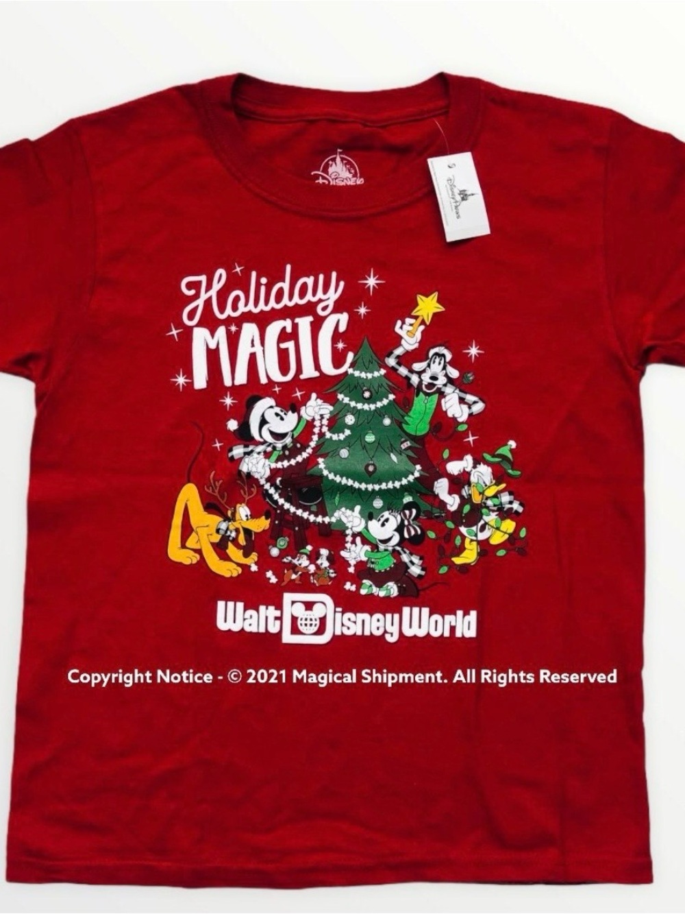 Disney Parks - WDW Mickey Mouse & Friends Holiday Magic T-Shirt for Adults